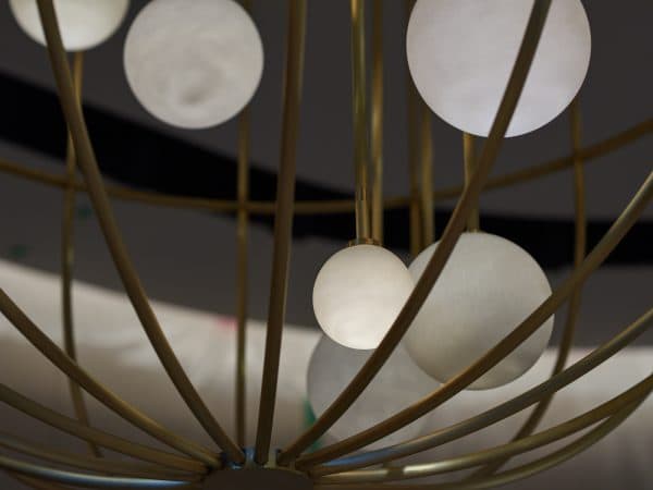 custom chandelier up close