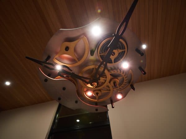custom lighting view from below